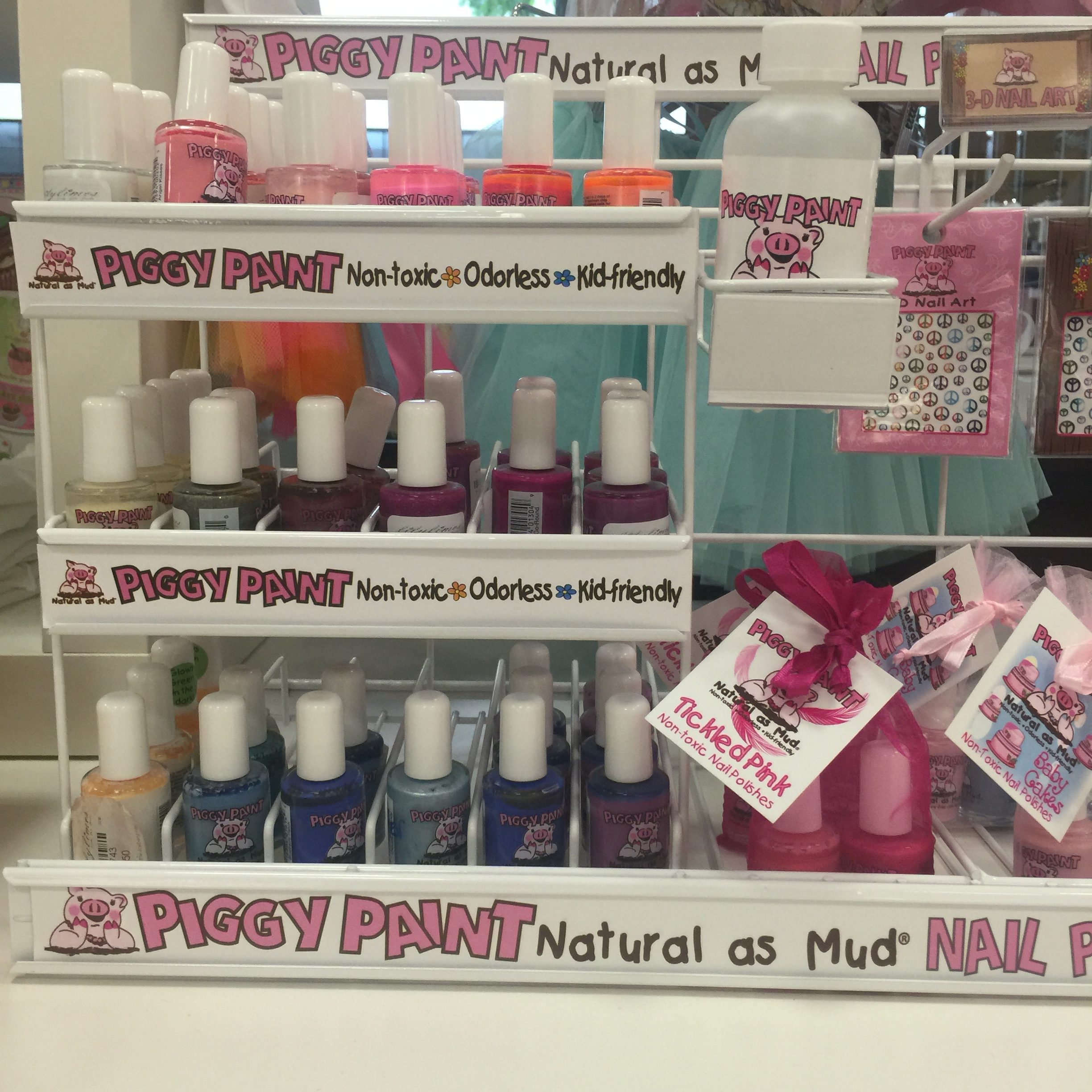If you're looking for a kiddo friendly nail polish, check out Piggy Paint.
