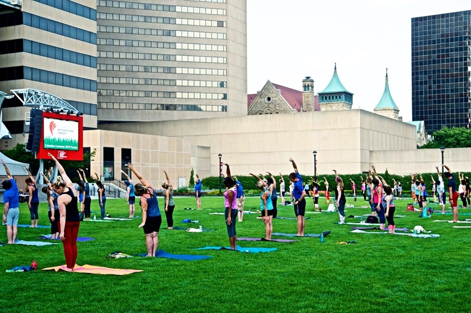 Free Fitness Classes at Columbus Commons