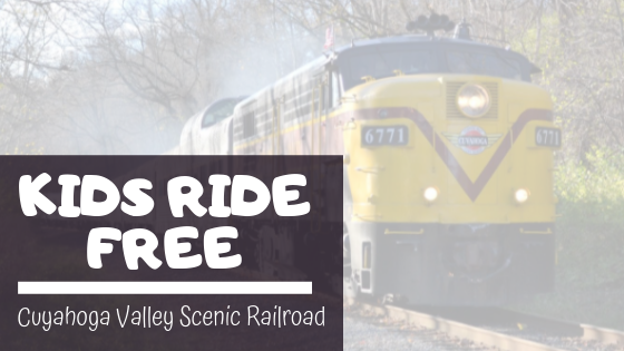 FREE Train Ride for Kids at Cuyahoga Valley Scenic Railroad