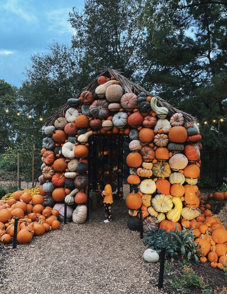 Pumpkin house at Franklin Park Conservatory at Columbus Ohio 