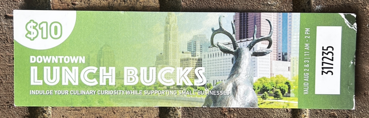 Support Local Businesses with Downtown Lunch Bucks